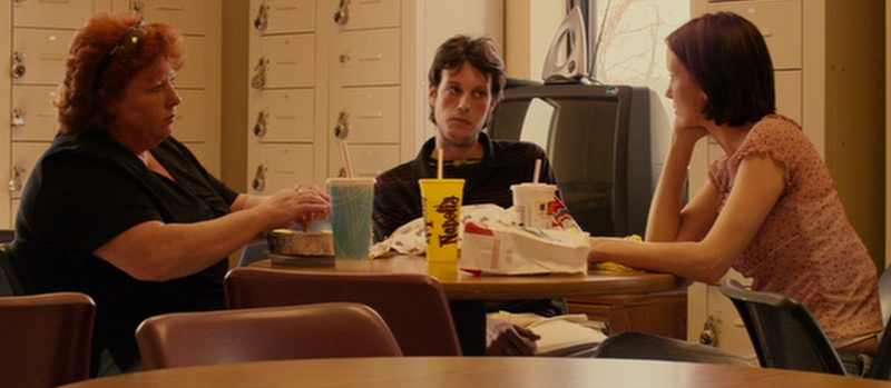 Kyle, Martha, and Rose Eating Lunch