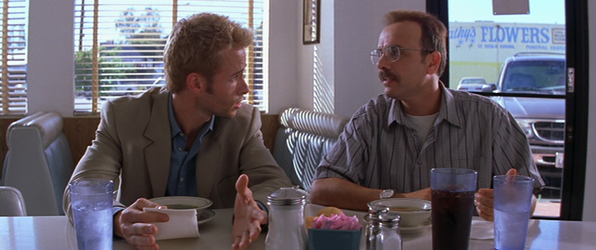 Guy Pearce and Joe Pantoliano Talk at a Diner