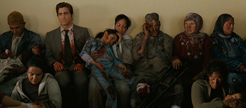 Jake Gyllenhaal Sits with the Other Survivors of the Bombing