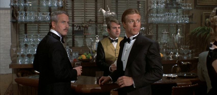 Robert Redford and Paul Newman as Johnny Hooker and Henry Gondorff
