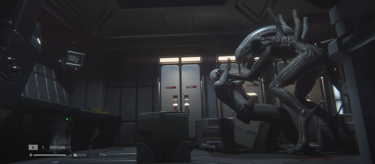 The Xenomorph Kills a Security Guard