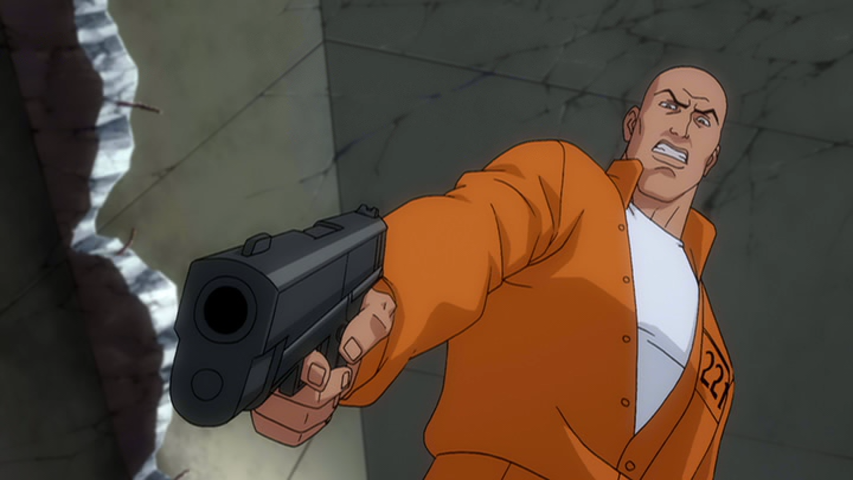 Lex Luthor Points a Pistol