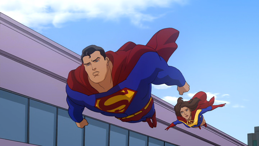 Superman and Lois Lane Fly to Save Metropolis