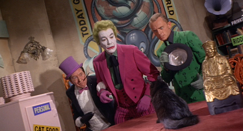 The Penguin, The Joker, and The Riddler in Batman 1966