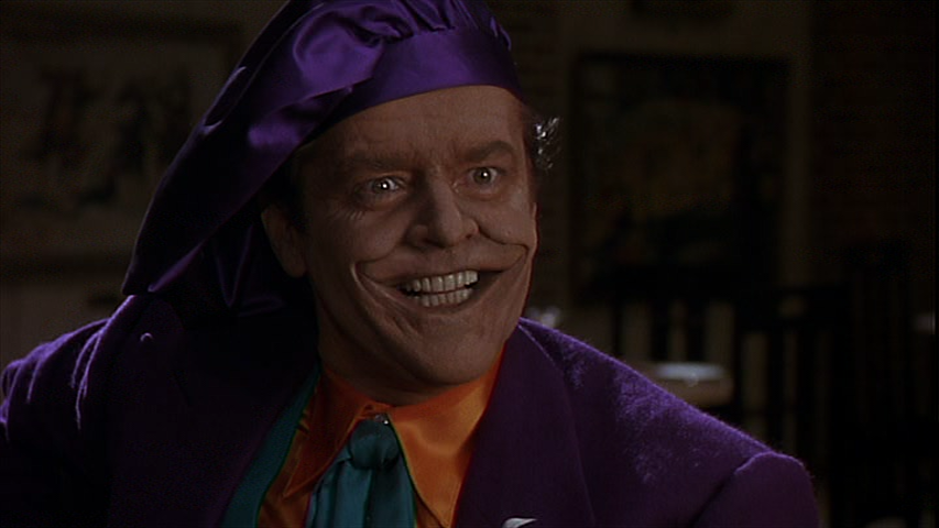 Jack Nicholson as the Joker