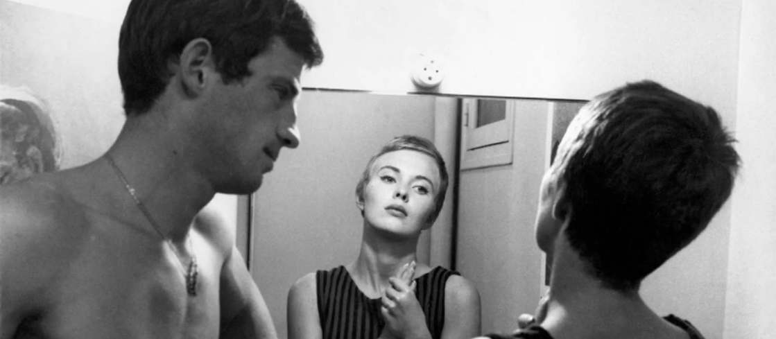 Jean-Paul Belmondo and Jean Seberg