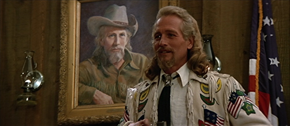 Buffalo Bill Next to His Own Portrait