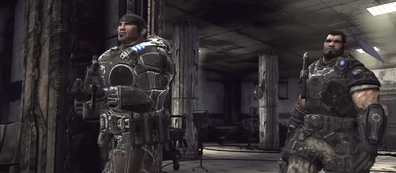 Marcus and Dom in Gears of War 2