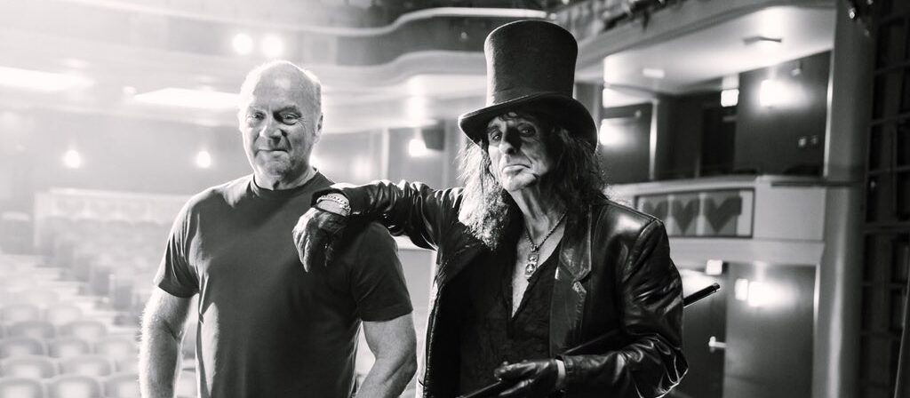 Greg Laurie and Alice Cooper