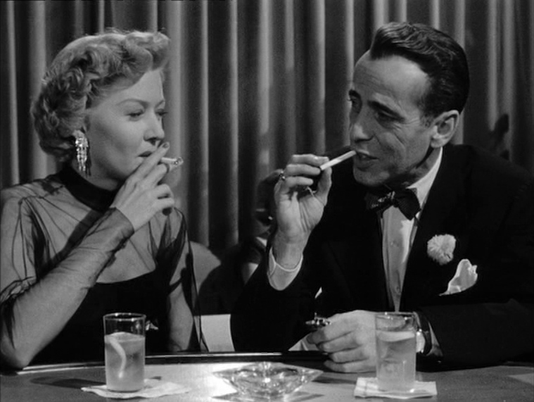 Dix Steele and Laurel Gray Smoking at Dinner