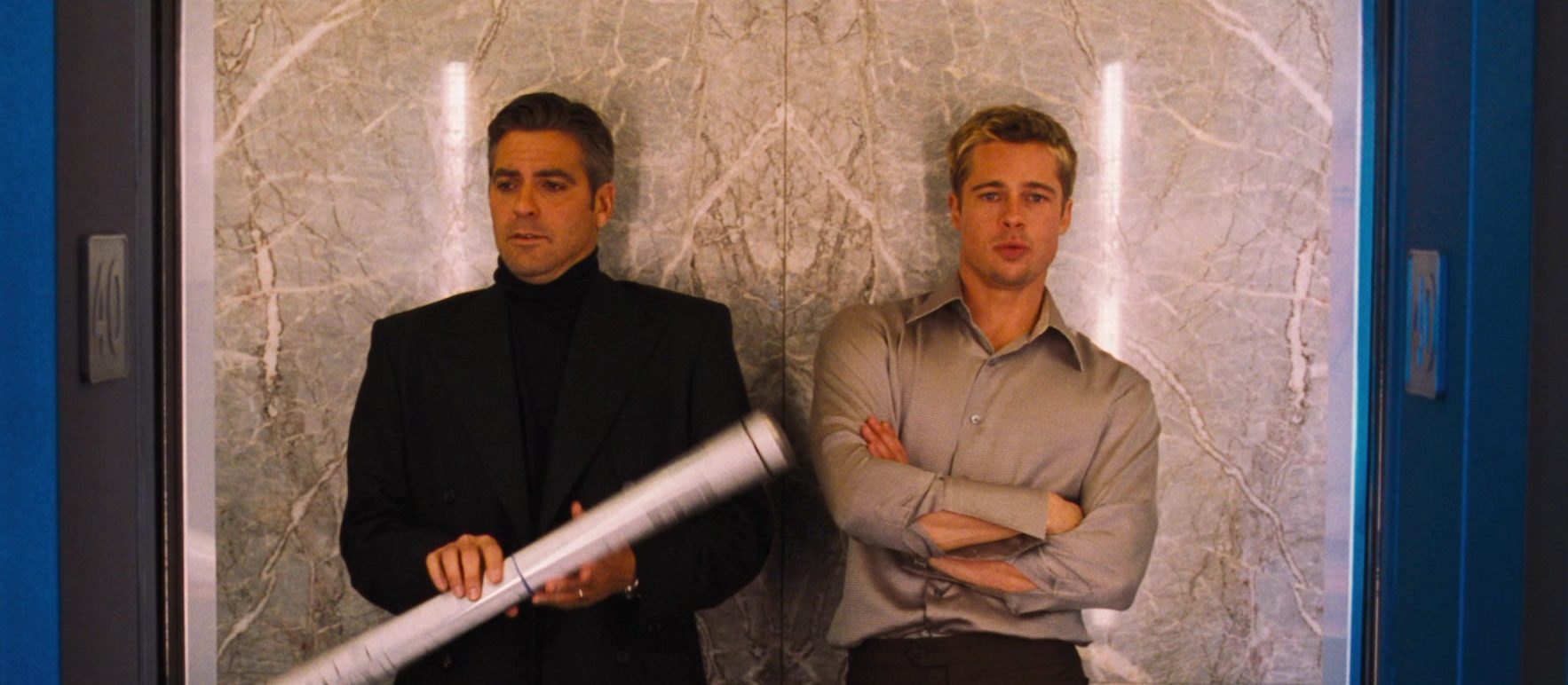 George Clooney and Brad Pitt