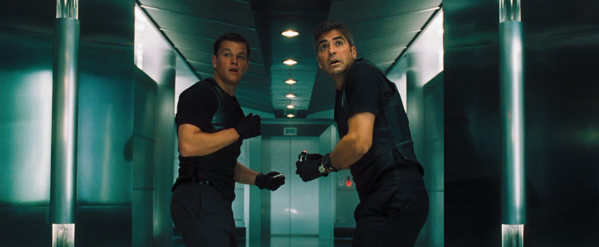 Matt Damon and George Clooney