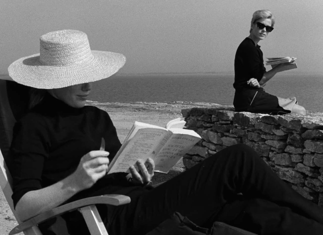 Alma and Elisabet Relax by the Beach