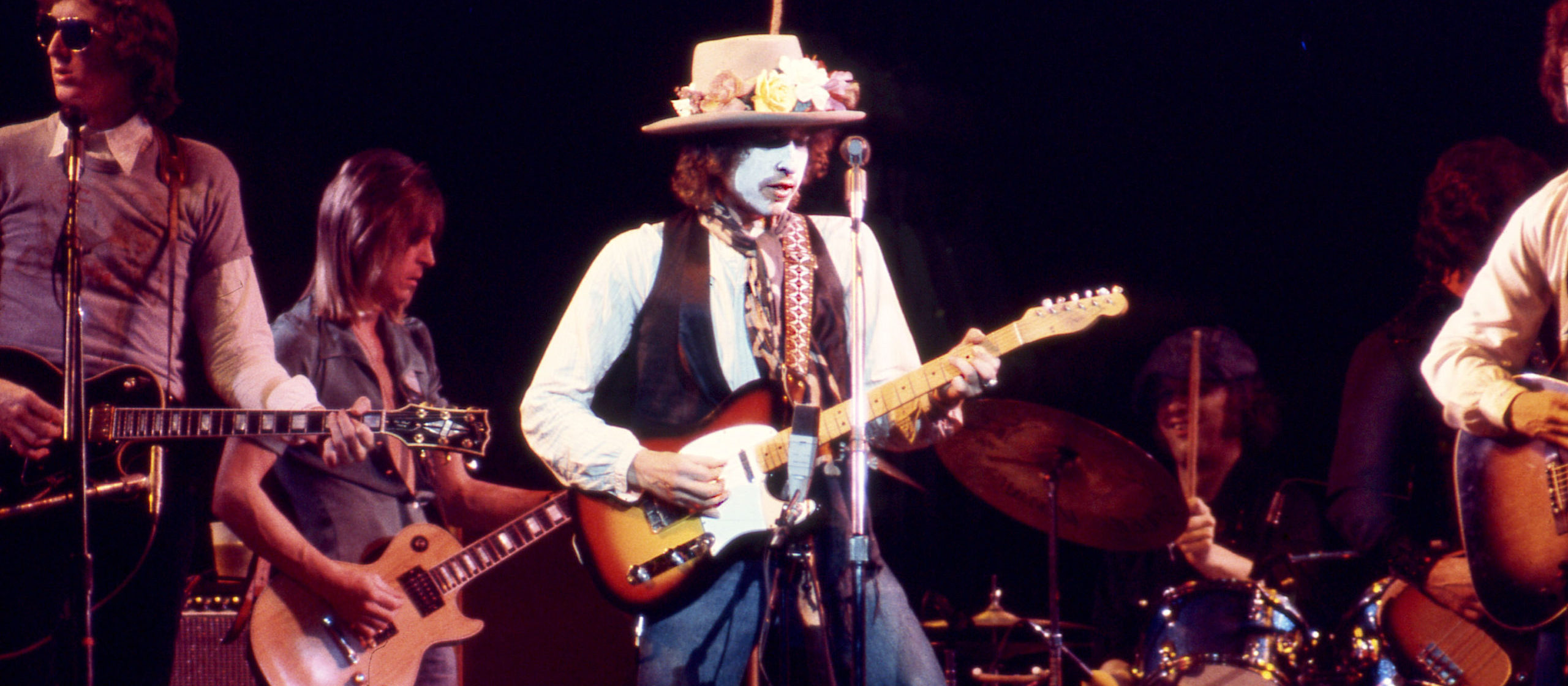 Bob Dylan Performing in White Face