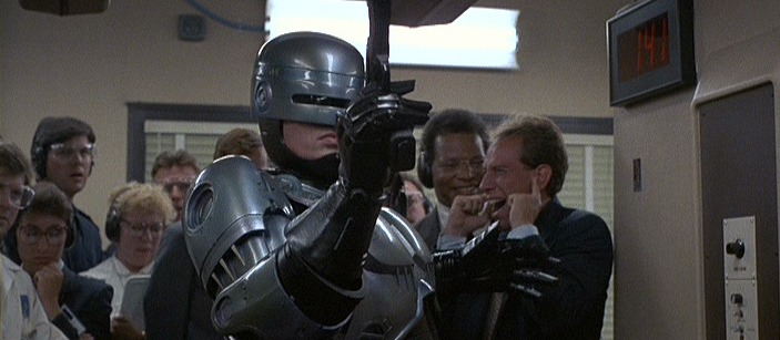 RoboCop Testing His Accuracy