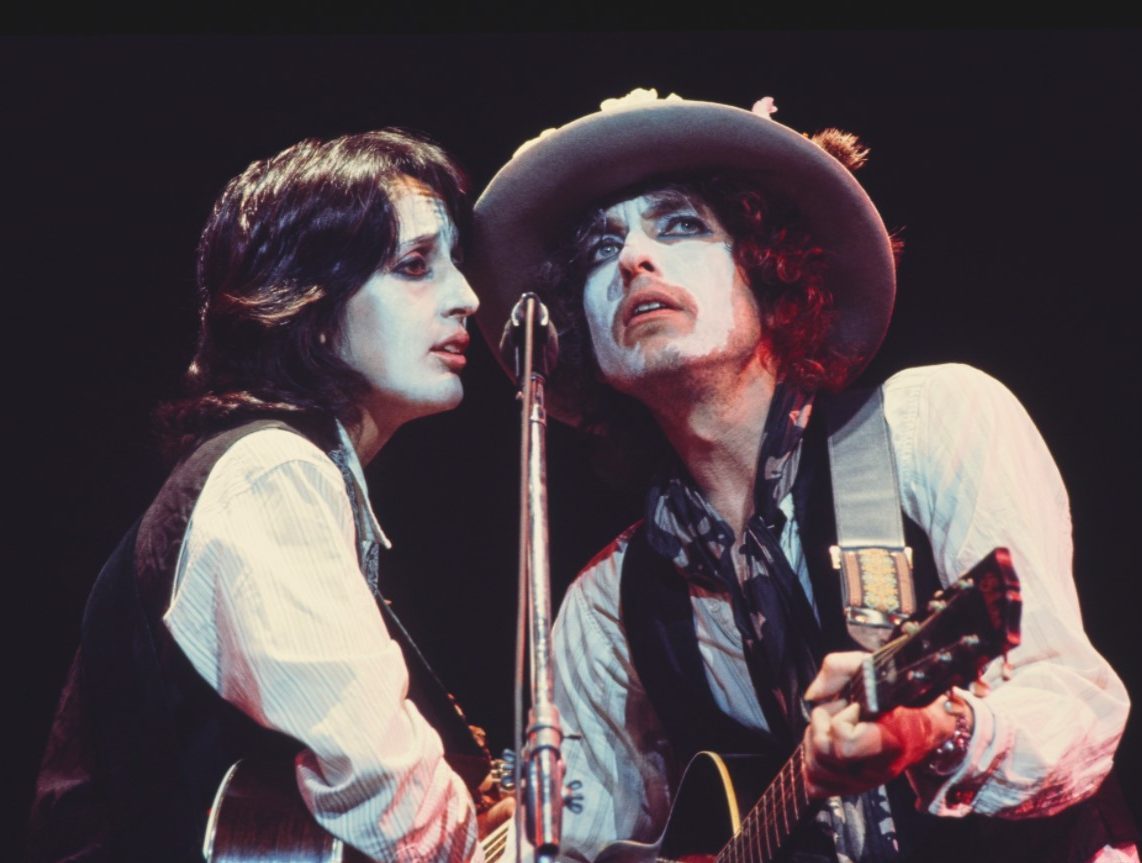 Bob Dylan and Joan Baez Performing in White Face Paint