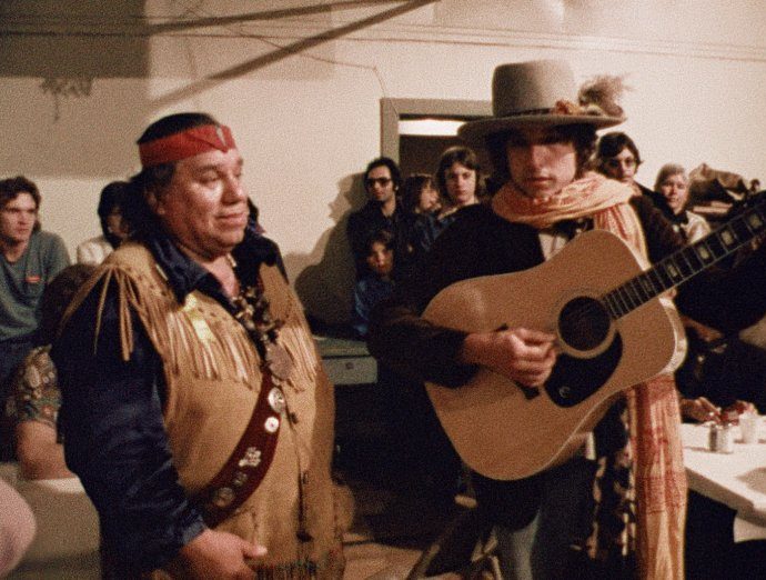 Bob Dylan Performing on Acoustic Guitar