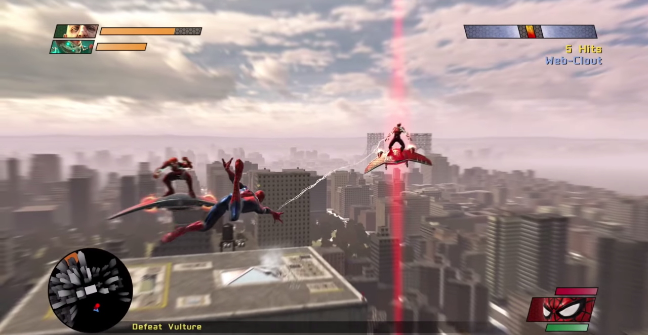 Spider-Man Performs a Web Strike