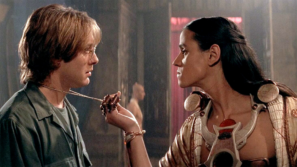 James Spader and Jaye Davidson
