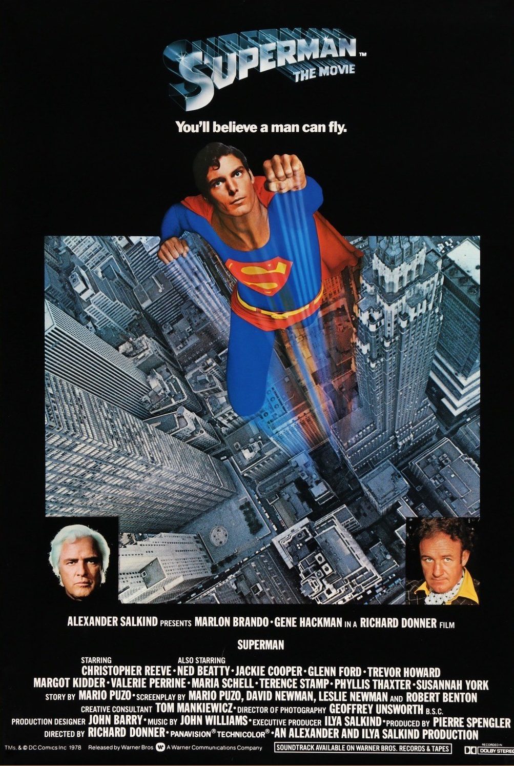 Superman 1978 Movie Poster