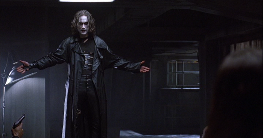 Brandon Lee as Eric Draven, Climax Confrontation