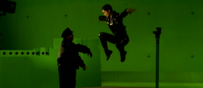 Carrie-Anne Moss as Trinity Green Screen