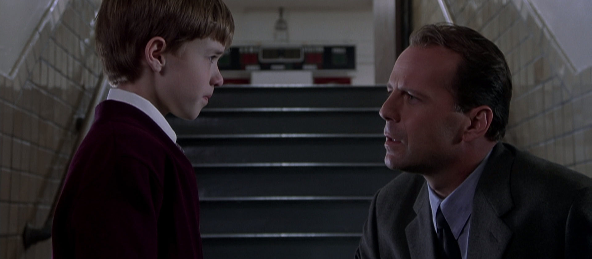 Haley Joel Osment and Bruce Willis