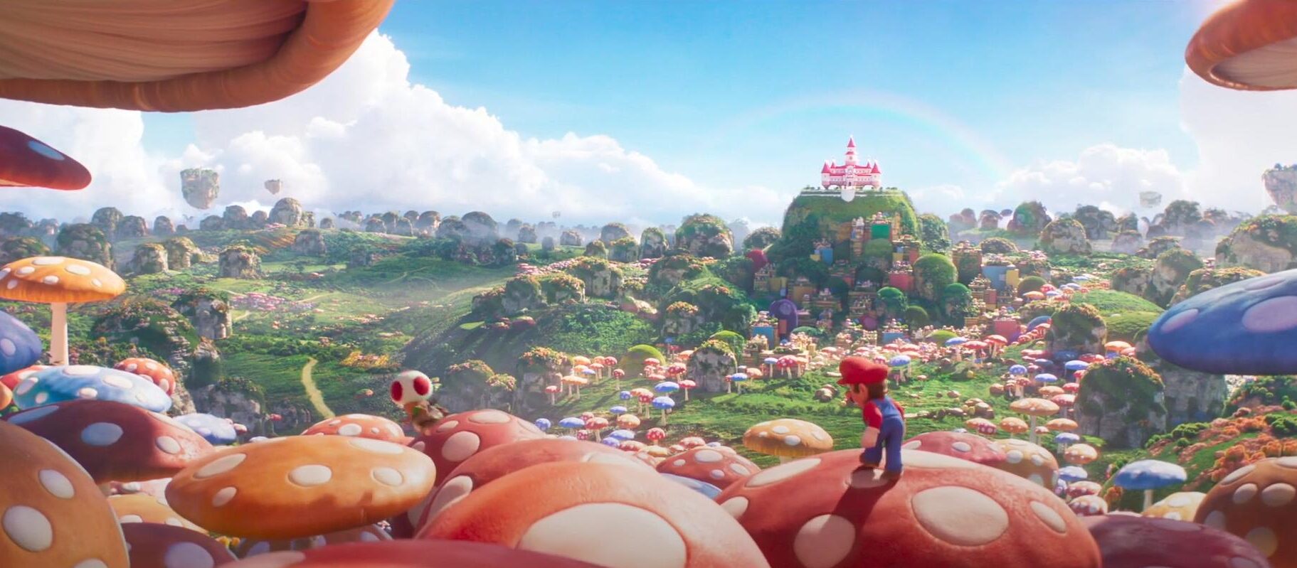 Toads Leads Mario to the Mushroom Kingdom