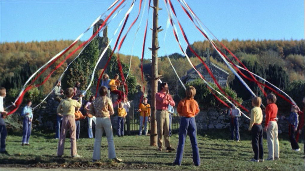 Children Dance Around the Maypole