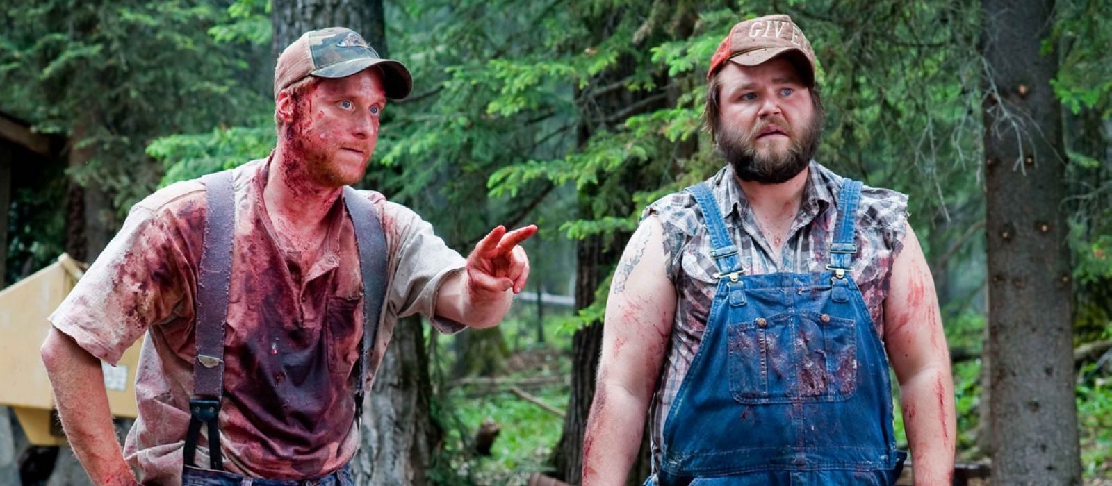 Alan Tudyk and Tyler Labine as Tucker and Dale